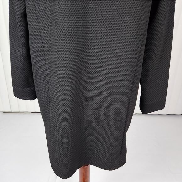Apt. 9 Open-Front Oversized Long Jacket Notch Collar Black Women's Size Medium - Picture 9 of 12